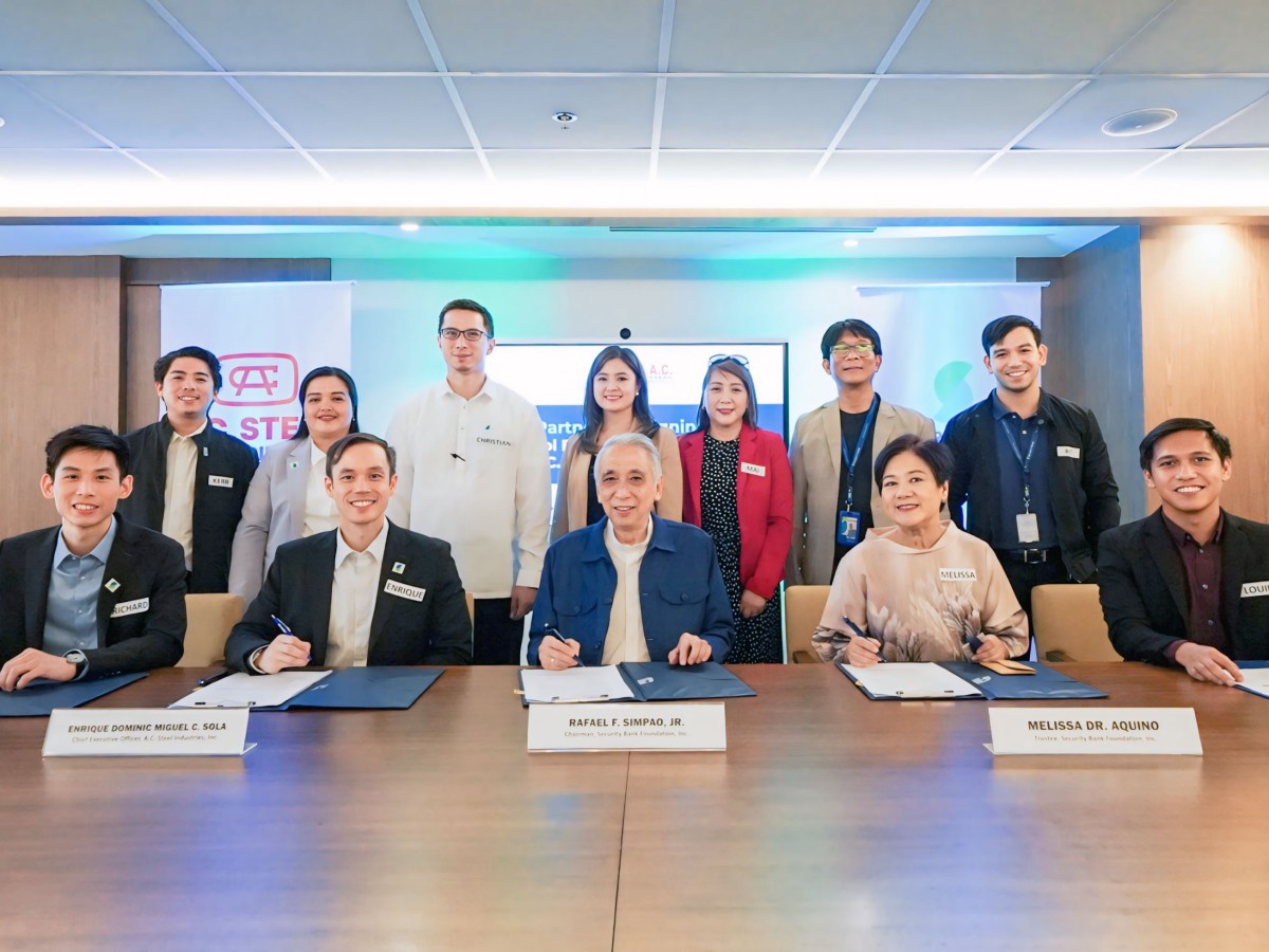 Security Bank client A.C. Steel donates steel materials for Security Bank Foundation&nbsp;classrooms